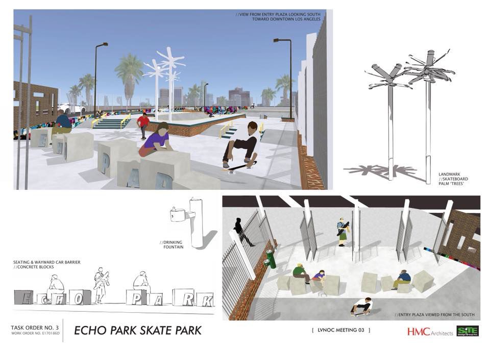 Echo Park Skate Park renderings